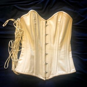 Glamorous Corset Jenna White Cotton Corset, Size 24